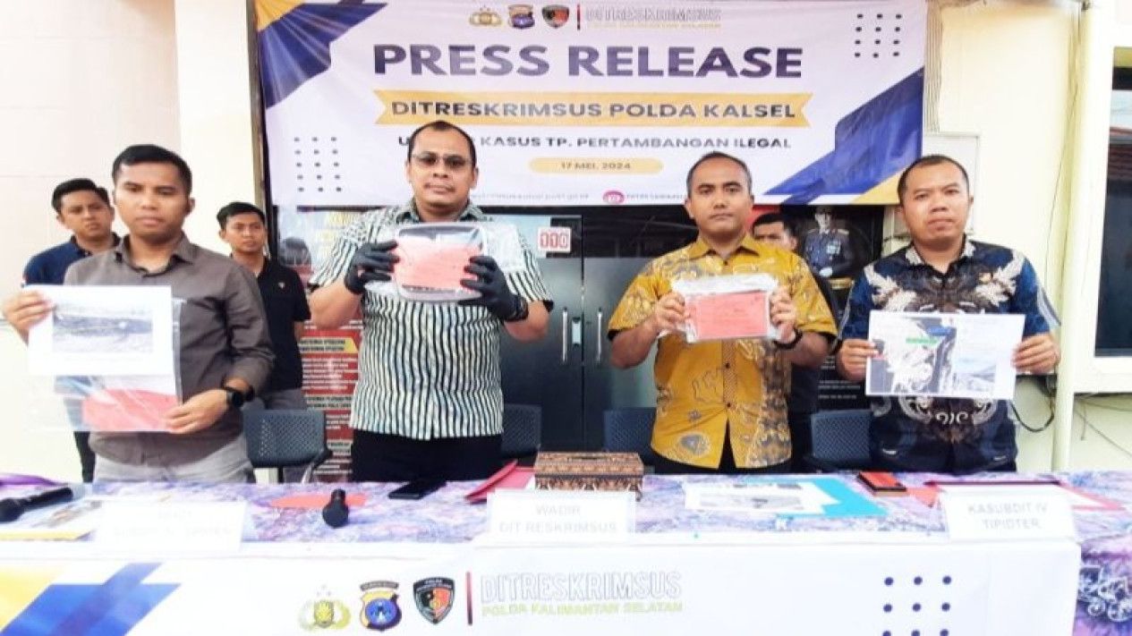 DITRESKRIMSUS AMANKAN 500 TON BATU BARA